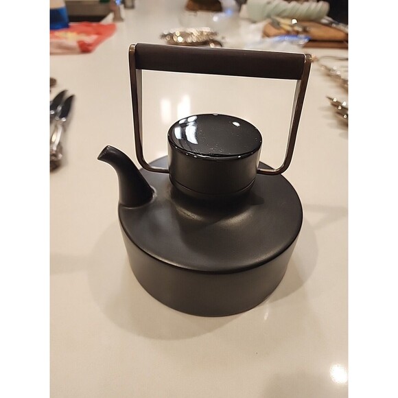 Mid Century Modern Rosenthal Tapio Wirkkala Black Matte Teapot - Picture 3 of 8